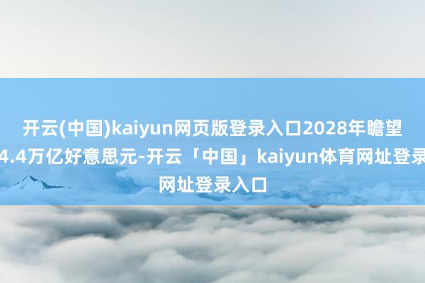 开云(中国)kaiyun网页版登录入口2028年瞻望达到4.4万亿好意思元-开云「中国」kaiyun体育网址登录入口